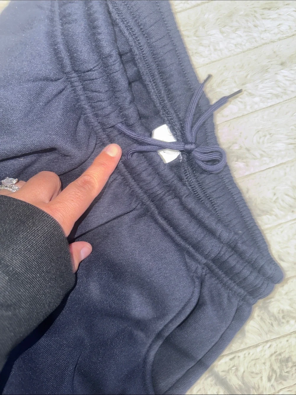 Kids Navy Cozy Fleece Jogger Sweatpants